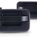 For Ford F-150 2004-2014 Exterior Door Handle Driver and Passenger Side | Pair | Front | With Key Hole | w/ Plastic Connector | Textured Black | FO1310129, FO1311131 | CL3Z1522405BB, 5L3Z1522404BAA