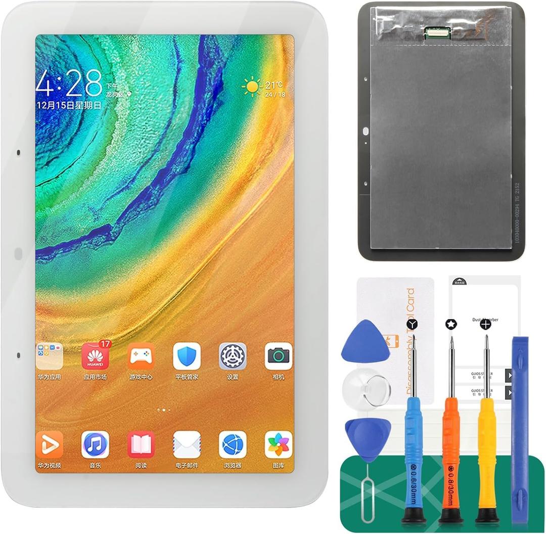 for 2nd Generation Google Home Nest Hub Screen Replacement for Google Nest Hub LCD Display Touch Screen Digitizer Assembly Replacement for Google Home Nest Hub/Nest Hub Screen Repair White 7"