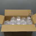 Goodluck 40 PCS Diamond Stemless Plastic Wine Whiskey Glasses, 12 Oz Disposable Cocktail Glasses, Suitable for Weddings, Birthday Parties, Family Gatherings, Bars, etc Gold rimmed cups (Clear and Gold)