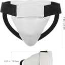 Garneck Boxing Groin Protector for Kids: Youth Athletic Cup, Protective Cup for Taekwondo, Karate Kickboxing Sports Training, Adjustable Groin Guard for Boys Girls