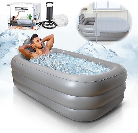 Inflatable Foldable Bath Tub with Bathtub Covers and Accessories (No Brand, No Size)