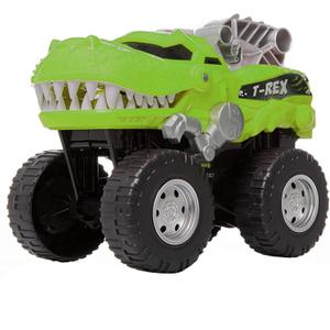 Madzee Motorized Dino Monster Truck - T-Rex Toy for Kids 3+ Years, Roars and Lights Up, Battery-Operated Dinosaur Truck for Endless Fun and Play