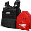 MVRK Adjustable Weighted Vest - Tactical MOLLE Fitness Training Vest with 3.75, 5.75, 8.75lbs. Plates - Adjustable & Slim Design for Running, Lifting, Hiking, Strength Training - Workout Equipment - 14 Pounds
