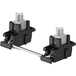 GATERON Plate Mounted V2 Stabilizer for 60% Mechanical Keyboard Satellite Switch 7U 6.25U 2U(Silver)