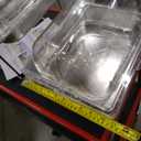 3 Tiered Ice Food Serving Tray Countertop Food Serving Display Container for Buffet Restaurant Party, with Clear Roll Top Cover, 12" L, 10" W and 6" H