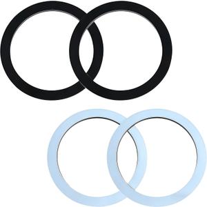 GIDDS-710001 Sink Gasket with Adhesive, No Putty Sink Gasket 3-3/8" (4 Pack), Self-Adhesive Kitchen Sink Drain Seal Replacement Fits All Standard Drain Attachments, Durable Leak-Free Rubber Gasket