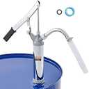 VEVOR Drum Pump, 10 oz. Per Stroke, Lever-Action Barrel Pump, Fits 5 to 55 Gallon Drums with 2-Piece Telescopic Suction Tube & Hose, Hand Operated, Designed to Transfer Fuel, Oil, Diesel, Carbon Steel