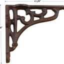 2 Antique Style Shelf Brace Wall Bracket Cast Iron Brackets Small 4 1/8" X 3 5/8