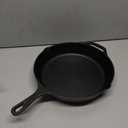 Utopia Kitchen Premium Cast Iron Skillets 12 Inch, Chef's Pan, Pre-Seasoned Frying Pan, Stovetop, Oven, Campfire and Grill Large Skillet, Even Heat Distribution Multipurpose Cast Iron Pan - Black