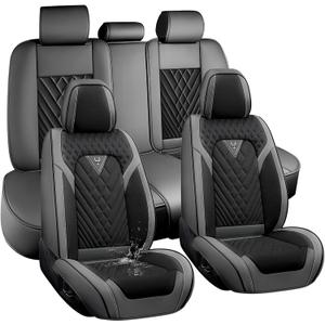 Full Set for Toyota bZ Seat Covers 2026, Black-Gray