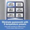 Hamilton Beach 1.7 Liter Temperature Control Electric Kettle, Water Boiler & Heater, Fast Boiling 1500 Watts, BPA Free, Cordless, Auto-Shutoff and Boil-Dry Protection, Stainless Steel (41020R) (1.8 Quarts)