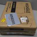 VASAGLE Bookcase, 4-Tier Bookshelf, Slim Shelving Unit for Bedroom, Bathroom, Home Office, Tempered Glass, Steel Frame, Metallic Gold ULGT28G (4 Tiers (15.7"W x 37.4"H))