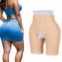 Dabron Silicone Butt Lift Pants Fake Buttock Pants Butt Hip Enhancer pants for Women or Men (L)