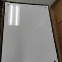 Mifuro Magnetic Glass Whiteboard24"x18" Wall Mounted Frameless Dry Erase Board for Office, Home & School White