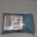 Wingback Chair Covers, Velvet Stretch Tufted Wingback Chair Cover Slipcover, Reusable Protector Arm Dining Chairfor Dining Room Banquet Home Decor, Machine Washable (Blue, Set of 4)