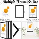 14x22 Picture Frame Set of 4, Black 14 x 22 Frame High Transparent Wall Gallery Poster Canvas Photo Frames for 14 by 22 inches