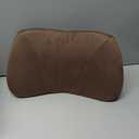 Lumbar Support Pillow,Back Pain Relief Cushion,fits tightly around the waist,Memory Foam,Skin-friendly Suede Fabric,fit Car Drive,Office chair,Rest seat,Improve Posture,Portable,15.5''Lx 8.7''H (Coffee)