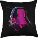 Star Wars Darth Vader Hot Pink Profile Throw Pillow (18x18)