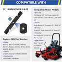 GICOOL 482878 Mower Blades for Scag Ferris 36'' 52'' Deck Lawn Mower