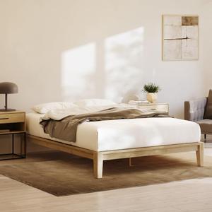 Nectar Bamboo Platform Bed Frame - California King - Natural - Floating Center Support Legs - 12 Height - Tool Free Set Up - Contemporary and Durable - Sturdy Wooden Slats - Holds Up to 800 Pounds