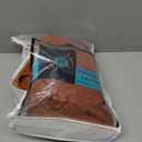 HPD Half Price Drapes Grommet Linen Curtains 84 Inches Long Room Darkening Curtains for Bedroom & Living Room (1 Panel), 50W x 84L, Desert Orange