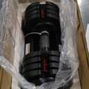 52LBS Single/Pair Adjustable Dumbbells Set Premium Rubber Coated Dumbbell Set with Secure Locking Mechanism for Safe & Customizable Strength Training