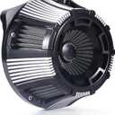 High-Flow Exposed Air Cleaner Intake Kit for Harley-Davidson, Fits Sportster, Dyna, Softail, Touring & M8 Air Filters (Contrast Cut, Fitment B : 93-15 Softail&Dyna,01-07 Touring)