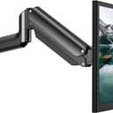 HUANUO Single Monitor Wall Mount for 13 to 32 Inch Computer Screen, Monitor Wall Mount Arm Holds up to 17.6lbs, Height Adjustable Full Motion Wall Monitor Mount-VESA Mount 75x75,100x100