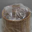 Aspen Creative 32993, Handwoven Empire Spider Lamp Shade, Natural Rattan, 13" Top x 16" Bottom x 11" Slant Height