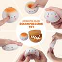 Dumpling Stress Balls for Adults, Dumpling Squishies Toys for Kids, Sensory Toys, Squeeze Dough Ball Stress Relief Toy, Squishy Fidget Toys, Stretchy Stress Ball Squish Toys for ADHD