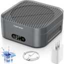 Air Purifiers for Home 600 Sq.Ft, TDBYWAE H13 True HEPA Air Purifier with USB Cable for Pets Dust Dander Pollen Odor Smoke, Small Portable Air Purifier for Bedroom Office Desktop Car RV (Grey) (Neutral Gray)