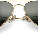 Pro Acme Classic Aviator Sunglasses for Women & Men Glass Lens Metal Frame UV400 Driver Sunglasses (62mm, B3 Grey/Plastic/Polarized)