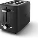 Oster 2-Slice Toaster with Custom Bagel Setting and Extra-Wide Slots, Black
