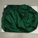 YFONG 100% 22 Momme Mulberry Silk Bonnet for Sleeping Women, Larger Double Layer Silk Hair Wrap for Curly Short Long Hair, Non-Slip Sleep Shower Cap Turban with Elastic Tie Band, Deep Green