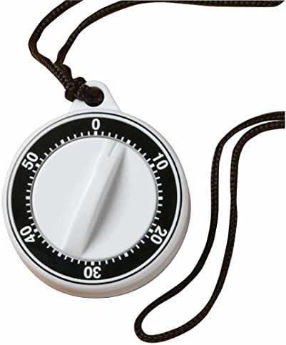 Miles Kimball Portable Neck Timer, Fridge Timer, White