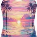 Girls One Piece Swimsuit Kids Cute Bathing Suit Quick Dry Crossback Straps Summer Swimwear for Beach Size 9-10