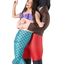 Morph Costumes Inflatable Mermaid Costume for Men and Women, Pirate Theme Inflatable Outfit for Parties and Events, One Size