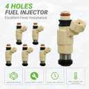 Fuel Injectors 69J137610000 CDH240 Set of 6 Compatible with YAMAHA Outboard 4 Stroke F200TXR F225TLR F225TXR LF225TXR # Replace 69J-13761-00-00