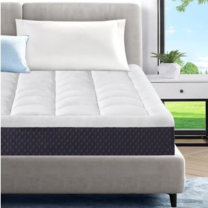 ELEMUSE Cooling Gel 5-Inch Queen Memory Foam Plus Pillowtop Mattress, CertiPUR-US® Certified Breathable Bed in a Box for Pressure Relief, Fiberglass-Free