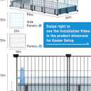 BUCATSTATE Guinea Pig Cages for 2, 20 Panels Guinea Pigs Playpen with Waterproof Mat, Metal Rabbit Cage Indoor for Hedgehogs, Quail, Chickens (56" L x 24" W x 12" H)