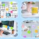 (24 Pads) Sticky Notes 3x3 in Post, 12 Bright Colors Self-Stick Note Pads it, Strong Adhesive, Easy to Post for Home, Office, Notebook