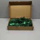 Hanging Artificial Christmas Tree 40 Inch, Wall Hanging Decoration Chrismas Tree with 50 LED 8 Lighting Modes String Lights, Xmas Decor Door Hainging Christmas Tree, Hook and Batteries Included Green