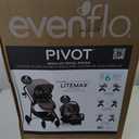 Evenflo Pivot Modular Travel System with LiteMax Infant Car Seat (Desert Tan)