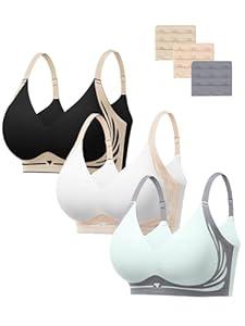 HBselect Jelly Bras for Women No Underwire Comfort Wireless Push Up Bras Seamless Tshirt Bralettes for Women