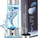 Hydrogen Water Bottle, 2025 SPE/PEM Technology 3Min to 2200PPB Hydrogen Water Bottle Generator, 460ml Portable Hydrogen Water Bottles for Home, Office, Travel and Fitness Drinking