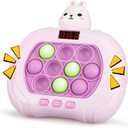 Blackma Fast Push Pop Game - Light Up Fidget Toy for Kids, Handheld Sensory Puzzle Game, Christmas & Birthday Gifts for 3-12 Year Old Boys & Girls (Rabbit)