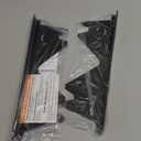 Stove Gap Covers Stainless Steel, 2 Pack Stove Gap Filler Easy Retractable Length 13.8" to 27.5", Width 0.79" ALMCALS Stove Gap Guards Range Trim Kit, Heat Resistant Guard Between Stove Top & Counter (Black)