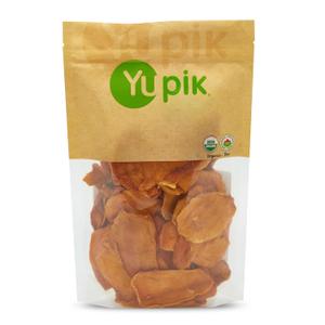 Yupik Organic Sliced Mango, 1 lb (16 oz), Non-GMO, Vegan, Gluten-Free, Kosher, Tropical Dried Fruits, Thin Mango Slices, No Sugar Added, Sulphite-Free, Healthy Snacks, Tasty Topping (EXP 05/04/28)