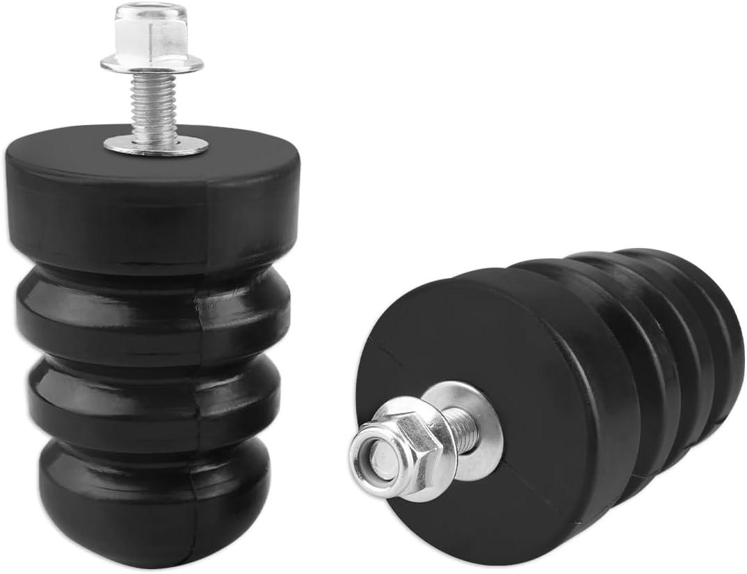 2Pcs Rear Leaf Spring Bumpers Fit for Ford Excursion F250 F350 Super Duty 2000-2019, Rear Bump Stops Replace 1C3Z4730AA Rear Axle Leaf Spring Bump Stop Energy Suspension Rubber