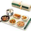 Warming Mat for Food: Portable Fast Even Heating Thickened Silicone Food Warmers for Parties, Roll Up Electric Warming Tray Hot Plate Versatile for Home Buffet Travel